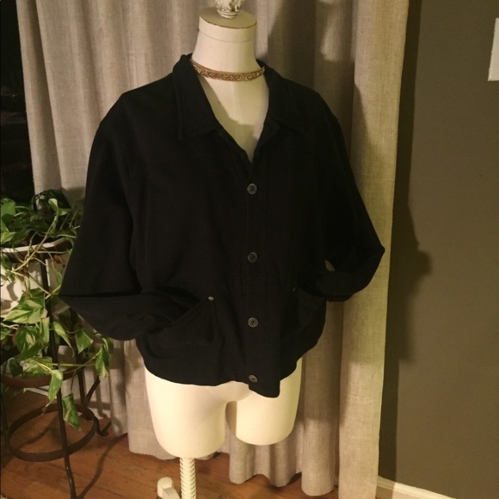 Chico’s Cotton Jacket - Black Chicos 3